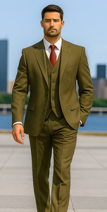 Big And Tall Suit Plus Size Men's Suits For Big Guys Olive Green