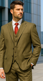 Big And Tall Suit Plus Size Men's Suits For Big Guys Olive Green