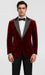 Big and Tall Velvet Blazer in Color Red  - Sportcoat  Rhinestone-Embedded  Stacy Adams $179