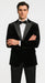 Big and Tall Velvet Blazer in Color Black  - Sportcoat  Rhinestone-Embedded  Stacy Adams $179