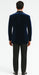 Big and Tall Velvet Blazer in Color Blue  - Sportcoat  Rhinestone-Embedded  Stacy Adams $179