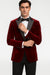 Big and Tall Velvet Blazer in Color Red  - Sportcoat  Rhinestone-Embedded  Stacy Adams $179