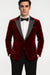 Big and Tall Velvet Blazer in Color Red  - Sportcoat  Rhinestone-Embedded  Stacy Adams $179