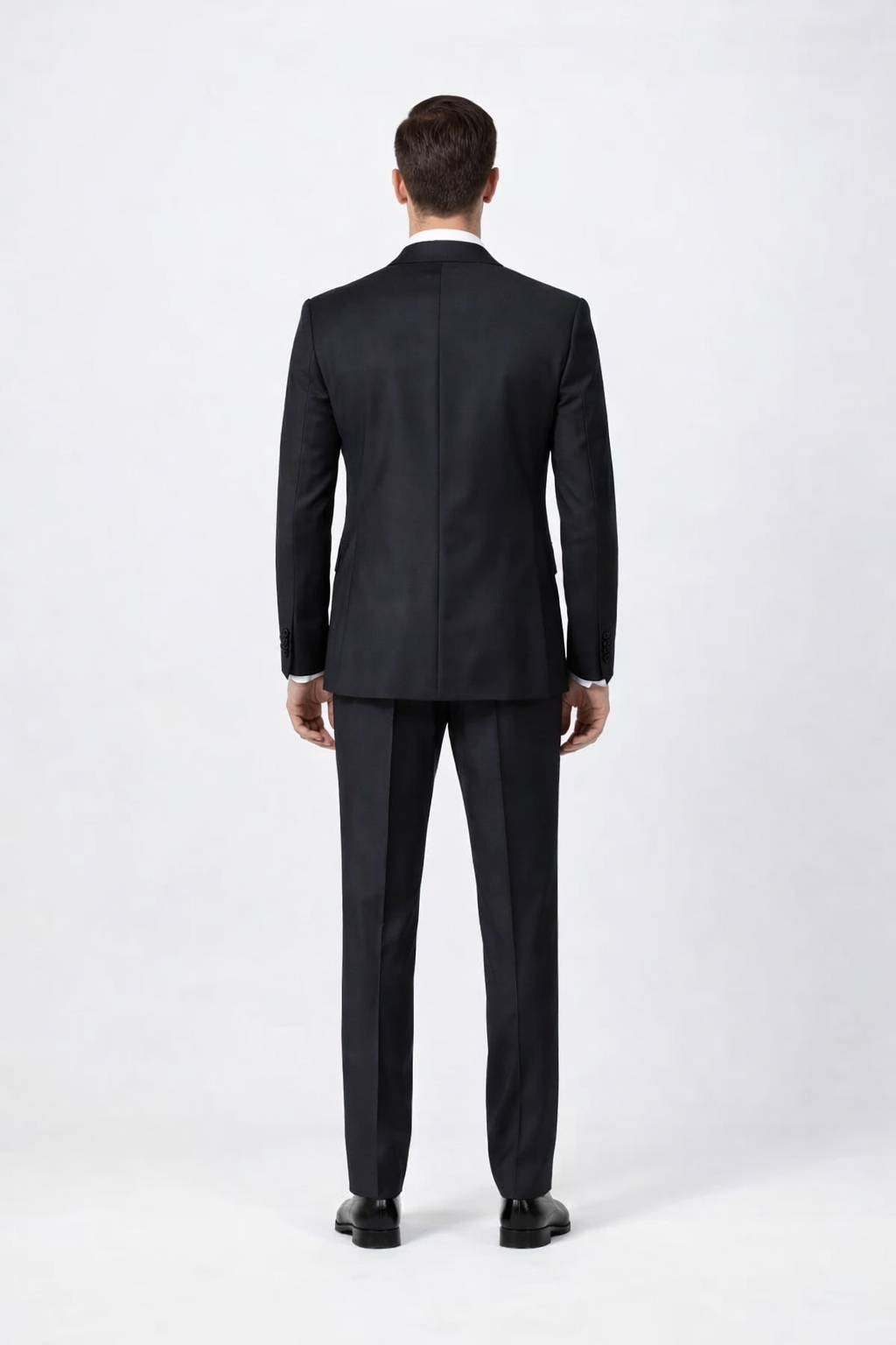Big Lapel - Wide Lapel - Tom Ford Style Suit - Ticket Pocket - Black - Image 2