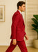 Big Lapel - Wide Lapel - Tom Ford Style Suit - Ticket Pocket - Red