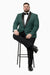 Mens Big and Tall Blazer - Green Plus Size Tuxedo Jacket