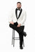 Mens Big and Tall Blazer - White Plus Size Tuxedo Jacket
