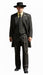 Black and Gold Stripe Suits - Vested Suit