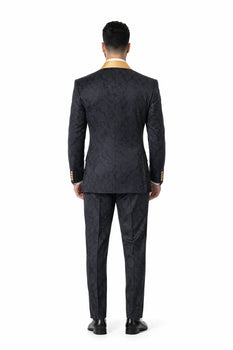 Black And Gold Tuxedo - Gold Suit - Gold Tuxedo - Image 2