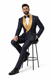Black And Gold Tuxedo - Gold Suit - Gold Tuxedo - Image 5