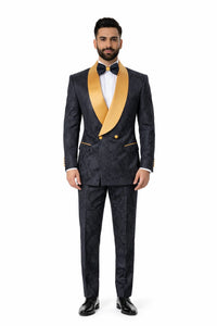 Black And Gold Tuxedo - Gold Suit - Gold Tuxedo