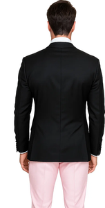 Black And Pink Suit - Tuxedo