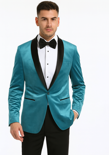 Black and Teal Tux for Every Occasion