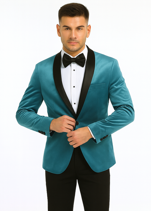 Black and Teal Tux for Every Occasion