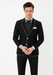 Black and White Trim Lapel Tuxedo Suit