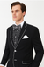 Black and White Trim Lapel Tuxedo Suit