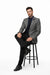 Black and White Tweed Blazer - Gray Herringbone Sport Coat - Slim Fit Men's Blazer