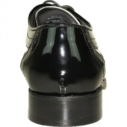 Black & White Wingtip Men's Tuxedo Shoes – Vintage Gatsby Spat Dress Shoes
