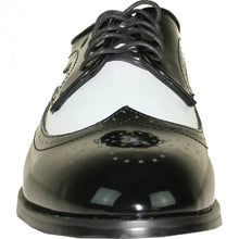 Black & White Wingtip Men's Tuxedo Shoes – Vintage Gatsby Spat Dress Shoes