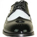 Black & White Wingtip Men's Tuxedo Shoes – Vintage Gatsby Spat Dress Shoes