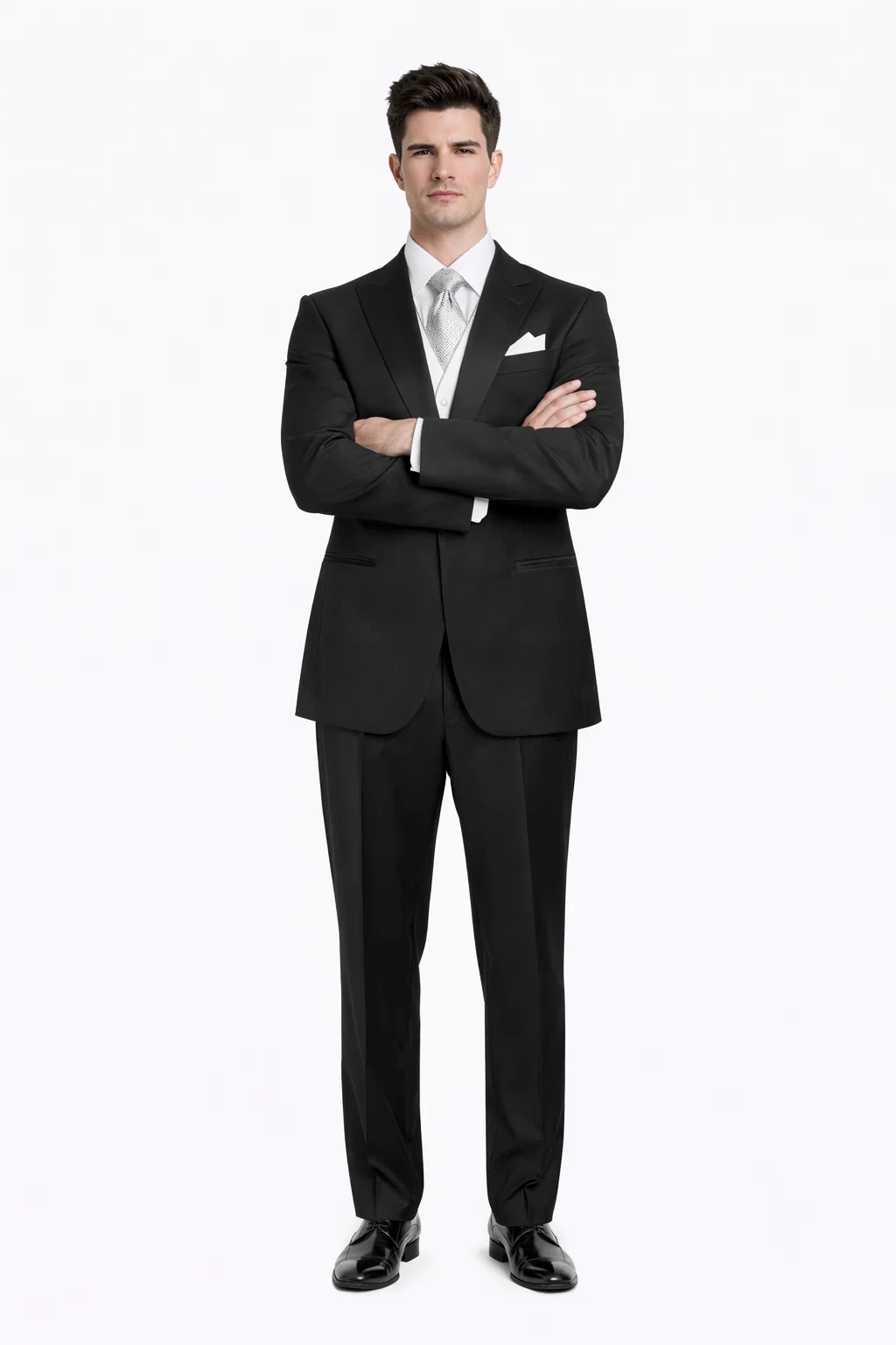 Black Best  Designer One Button Black Tuxedo Suit For Men 100% wool super 140's suit - Image 5