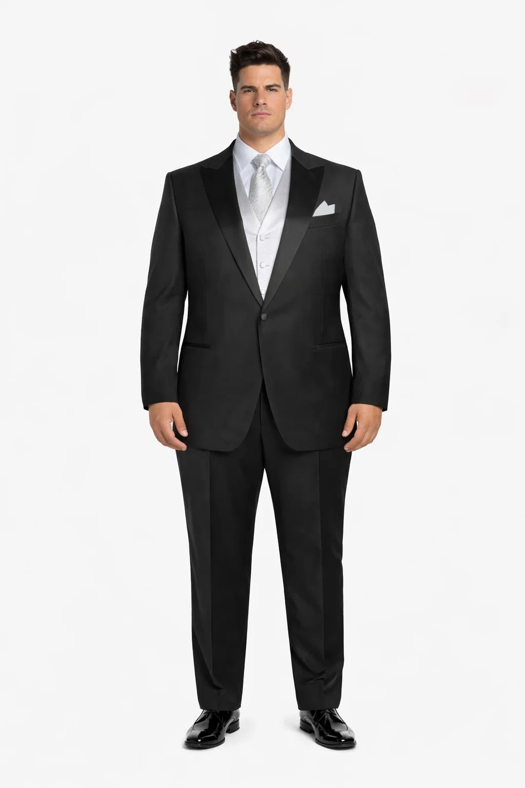 Black Best  Designer One Button Black Tuxedo Suit For Men 100% wool super 140's suit - Image 8