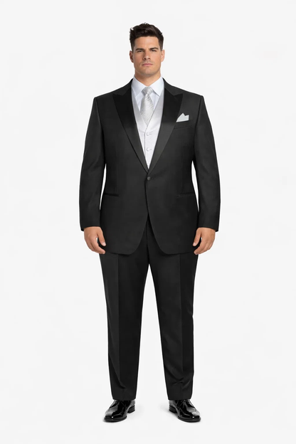 Black Best  Designer One Button Black Tuxedo Suit For Men 100% wool super 140's suit - Image 8