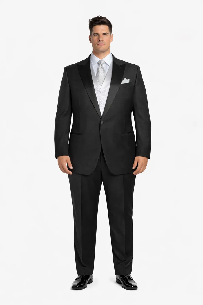 Black Best  Designer One Button Black Tuxedo Suit For Men 100% wool super 140's suit - Image 8