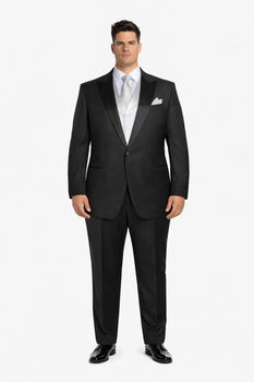 Black Best  Designer One Button Black Tuxedo Suit For Men 100% wool super 140's suit - Image 8