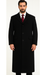 Black Cashmere Chesterfield Overcoat – 1920s Full Length Topcoat