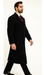 Black Cashmere Chesterfield Overcoat – 1920s Full Length Topcoat
