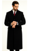Black Cashmere Chesterfield Overcoat – 1920s Full Length Topcoat