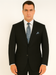 Black Extra Fine Poly-Rayon Summer Light Weight Fabric Cheap Priced Business Suits Clearance Sale