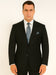 Black Extra Fine Poly-Rayon Summer Light Weight Fabric Cheap Priced Business Suits Clearance Sale