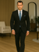 Black Extra Fine Poly-Rayon Summer Light Weight Fabric Cheap Priced Business Suits Clearance Sale