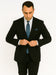 Black Extra Fine Poly-Rayon Summer Light Weight Fabric Cheap Priced Business Suits Clearance Sale