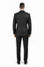 Men's Black Super 150's Viscose Blend 1 Button Tuxedo Floral Pattern  Dinner Jacket