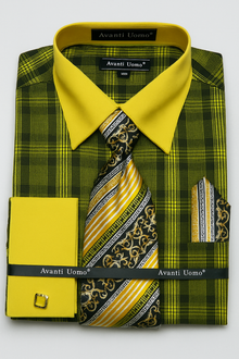 Black Gold Colorful Men'S Dress Shirt