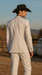 Black Lapel Two Toned Men'S 2 Buttons 3 Piece Church Suit White Tuxedo With Black Trim - Three Piece Suit