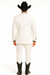 Black Lapel Two Toned Men'S 2 Buttons 3 Piece Church Suit White Tuxedo With Black Trim - Three Piece Suit
