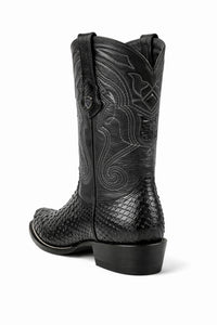 Men's Wild West Python Skin J Toe Boots 29957