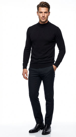 black-mock-neck-sweater