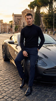 black-mock-neck-sweater