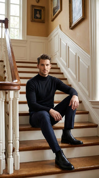 black-mock-neck-sweater