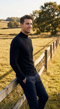 black-mock-neck-sweater