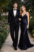 Black 2 Button Wool Tuxedo Without Pleat Flat Front Pants