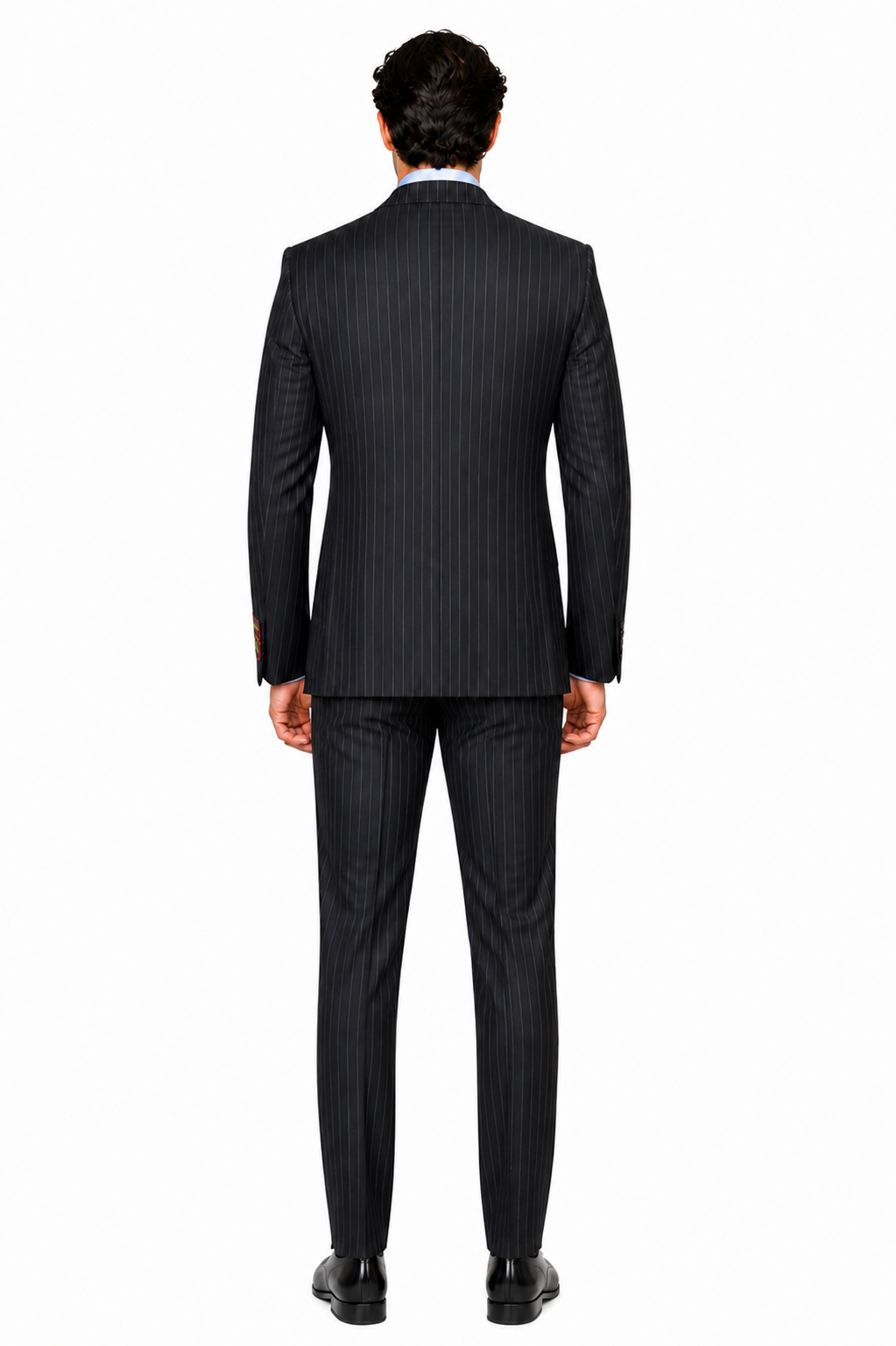 Black Pinstripe Bold Bold Chalk Stripe  Pinstripe Suit