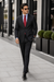 Black Pinstripe Bold Bold Chalk Stripe  Pinstripe Suit