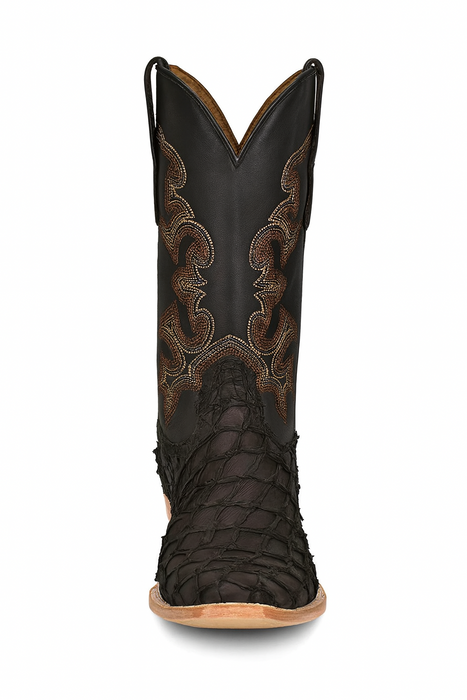 Black Pirarucu Fish Cowboy Boots