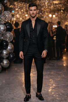 Black Prom Tuxedo - Wedding Suit - Groom Tuxedo Suit - Image 6